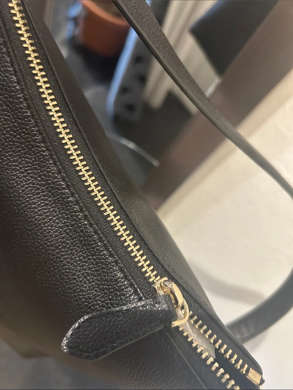 Kate Spade Black Pebble Leather Shoulder Bag NWT.